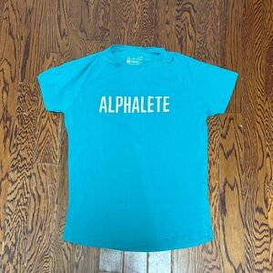 Alphalete Teal Short Sleeve Tee Women’s Size: Small
